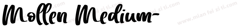 Mollen Medium字体转换